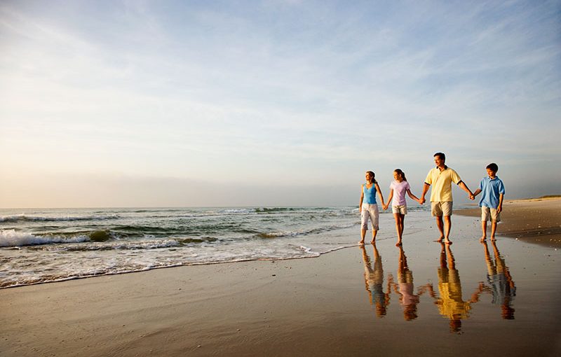 Family On The Beach